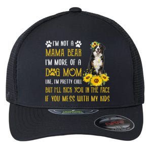 Sunflower Bernese Mountain Mom Mothers Day Dog Mom Cool Gift Flexfit Unipanel Trucker Cap