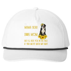 Sunflower Bernese Mountain Mom Mothers Day Dog Mom Cool Gift Snapback Five-Panel Rope Hat