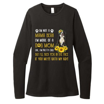 Sunflower Bernese Mountain Mom Mothers Day Dog Mom Cool Gift Womens CVC Long Sleeve Shirt