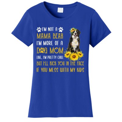 Sunflower Bernese Mountain Mom Mothers Day Dog Mom Cool Gift Women's T-Shirt