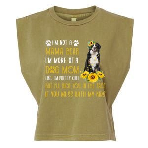 Sunflower Bernese Mountain Mom Mothers Day Dog Mom Cool Gift Garment-Dyed Women's Muscle Tee