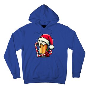 Santa Beer Mug Christmas Cheer Holiday Lovers Funny Gift Hoodie