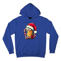 Santa Beer Mug Christmas Cheer Holiday Lovers Funny Gift Hoodie