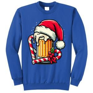 Santa Beer Mug Christmas Cheer Holiday Lovers Funny Gift Sweatshirt