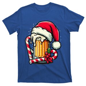 Santa Beer Mug Christmas Cheer Holiday Lovers Funny Gift T-Shirt