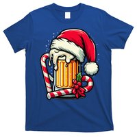 Santa Beer Mug Christmas Cheer Holiday Lovers Funny Gift T-Shirt