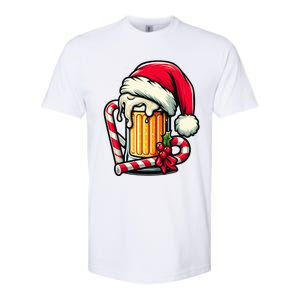 Santa Beer Mug Christmas Cheer Holiday Lovers Funny Gift Softstyle CVC T-Shirt