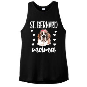 St Bernard Mama Saint Bernard Dog Owner St Bernard Mom Gift Ladies PosiCharge Tri-Blend Wicking Tank