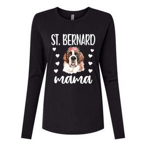 St Bernard Mama Saint Bernard Dog Owner St Bernard Mom Gift Womens Cotton Relaxed Long Sleeve T-Shirt