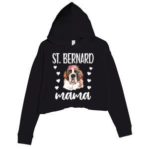 St Bernard Mama Saint Bernard Dog Owner St Bernard Mom Gift Crop Fleece Hoodie