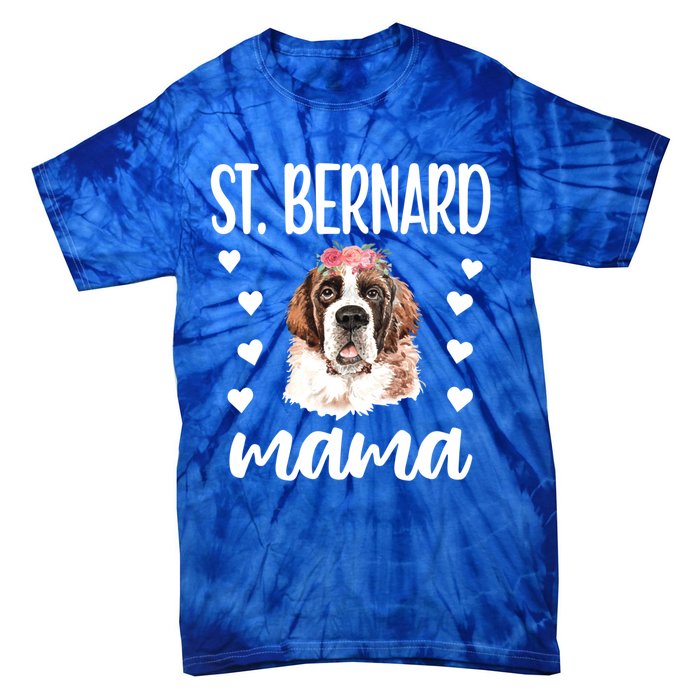 St Bernard Mama Saint Bernard Dog Owner St Bernard Mom Gift Tie-Dye T-Shirt