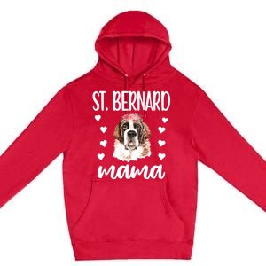 St Bernard Mama Saint Bernard Dog Owner St Bernard Mom Gift Premium Pullover Hoodie