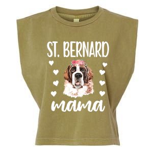 St Bernard Mama Saint Bernard Dog Owner St Bernard Mom Gift Garment-Dyed Women's Muscle Tee