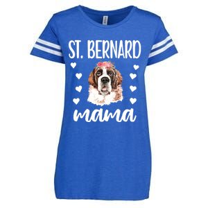 St Bernard Mama Saint Bernard Dog Owner St Bernard Mom Gift Enza Ladies Jersey Football T-Shirt