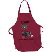 Sewing Because Murder Is Wrong Funny Cat Apron