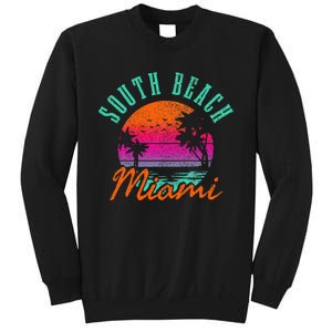 South Beach Miami Retro Florida Usa Souvenir Sweatshirt