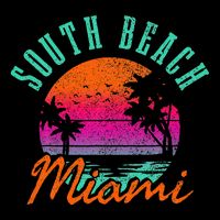 South Beach Miami Retro Florida Usa Souvenir Womens T-Shirt