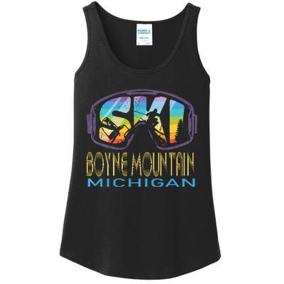 Ski Boyne Mountain Michigan Skiing Vacation Ladies Essential Tank