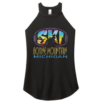 Ski Boyne Mountain Michigan Skiing Vacation Women's Perfect Tri Rocker Tank