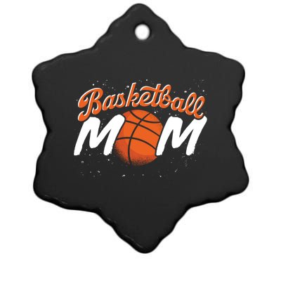 Sport Basketball Mom Basketball Player Mommy Basketball Funny Gift Ceramic Star Ornament