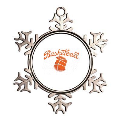 Sport Basketball Mom Basketball Player Mommy Basketball Funny Gift Metallic Star Ornament