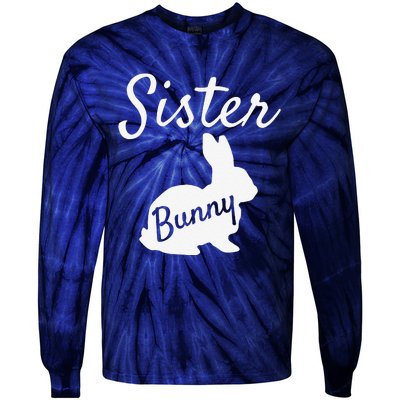 Sister Bunny Matching Family Easters Pajamas Tie-Dye Long Sleeve Shirt