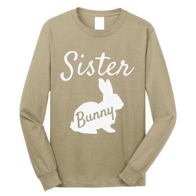 Sister Bunny Matching Family Easters Pajamas Long Sleeve Shirt