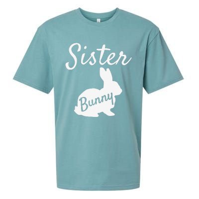 Sister Bunny Matching Family Easters Pajamas Sueded Cloud Jersey T-Shirt