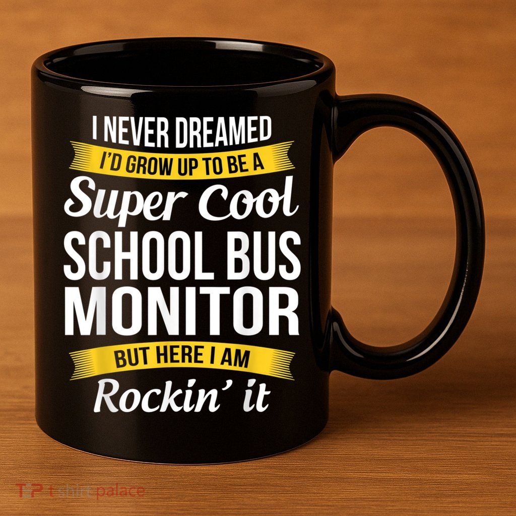 School Bus Monitor T Funny 11oz C Handle Ceramic Mug