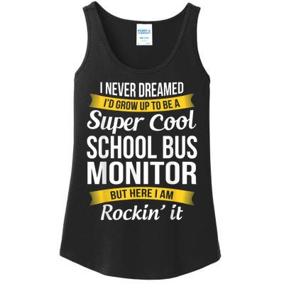 School Bus Monitor T Funny Ladies Essential Tank