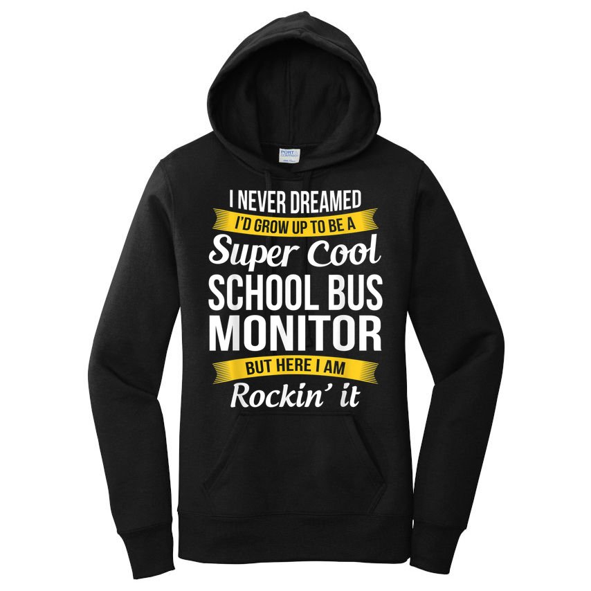 School Bus Monitor T Funny Women's Pullover Hoodie