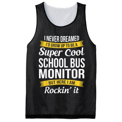School Bus Monitor T Funny Mesh Reversible Basketball Jersey Tank