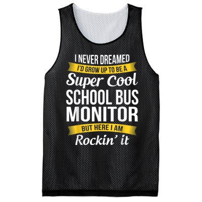 School Bus Monitor T Funny Mesh Reversible Basketball Jersey Tank