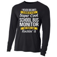 School Bus Monitor T Funny Cooling Performance Long Sleeve Crew