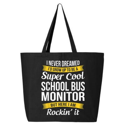 School Bus Monitor T Funny 25L Jumbo Tote