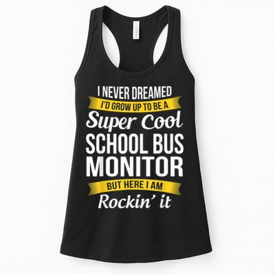 School Bus Monitor T Funny Womens Tank Top