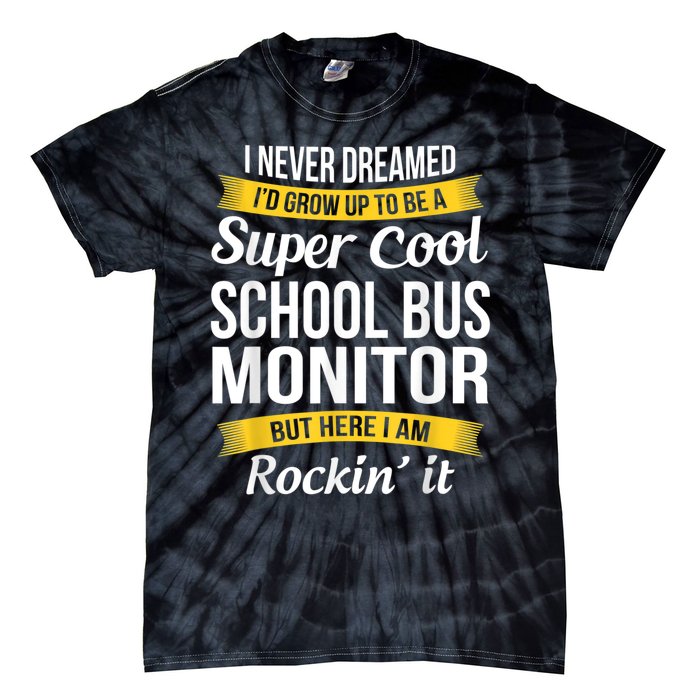 School Bus Monitor T Funny Tie-Dye T-Shirt