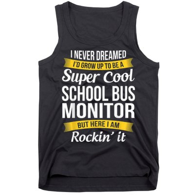 School Bus Monitor T Funny Tank Top