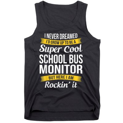 School Bus Monitor T Funny Tank Top