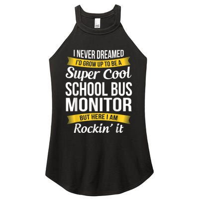 School Bus Monitor T Funny Women's Perfect Tri Rocker Tank