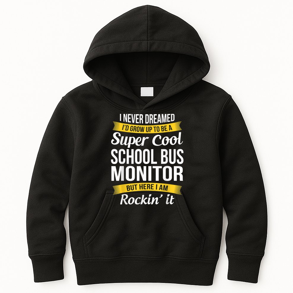 School Bus Monitor T Funny Kids Hoodie