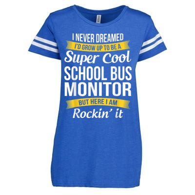 School Bus Monitor T Funny Enza Ladies Jersey Football T-Shirt