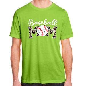 Softball Baseball Mom Leopard Tee Mother's Day Meaningful Gift Adult ChromaSoft Performance T-Shirt