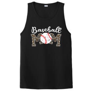 Softball Baseball Mom Leopard Tee Mother's Day Meaningful Gift PosiCharge Competitor Tank