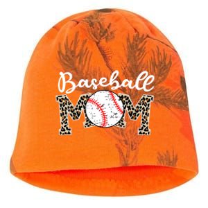 Softball Baseball Mom Leopard Tee Mother's Day Meaningful Gift Kati - Camo Knit Beanie