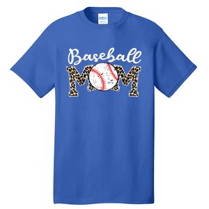 Softball Baseball Mom Leopard Tee Mother's Day Meaningful Gift Tall T-Shirt