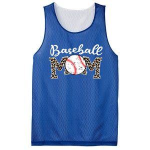 Softball Baseball Mom Leopard Tee Mother's Day Meaningful Gift Mesh Reversible Basketball Jersey Tank