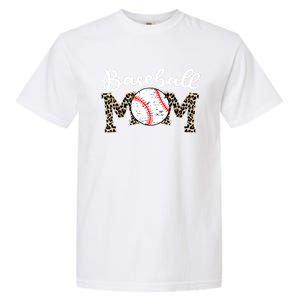 Softball Baseball Mom Leopard Tee Mother's Day Meaningful Gift Garment-Dyed Heavyweight T-Shirt