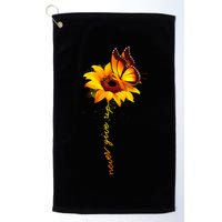 Sunflower Butterfly Multiple Sclerosis Awareness Ms Warrior Gift Golf Towel