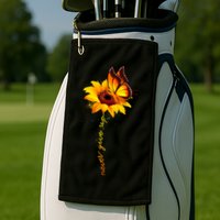 Sunflower Butterfly Multiple Sclerosis Awareness Ms Warrior Gift Golf Towel